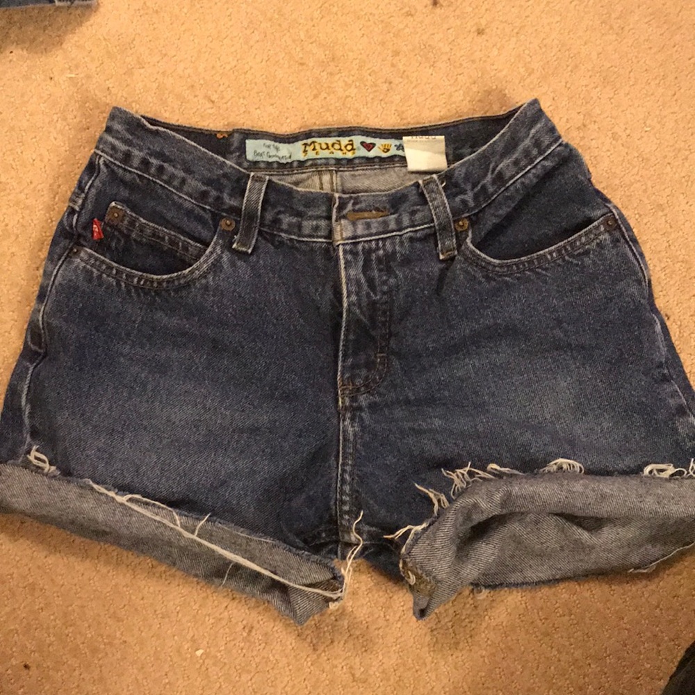 High Waist Jean Shorts